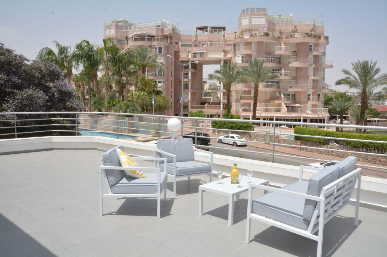 Villa With Heated Pool And Jacuzzi Sea View 300M Front Of The Beach Eilat Eksteriør bilde